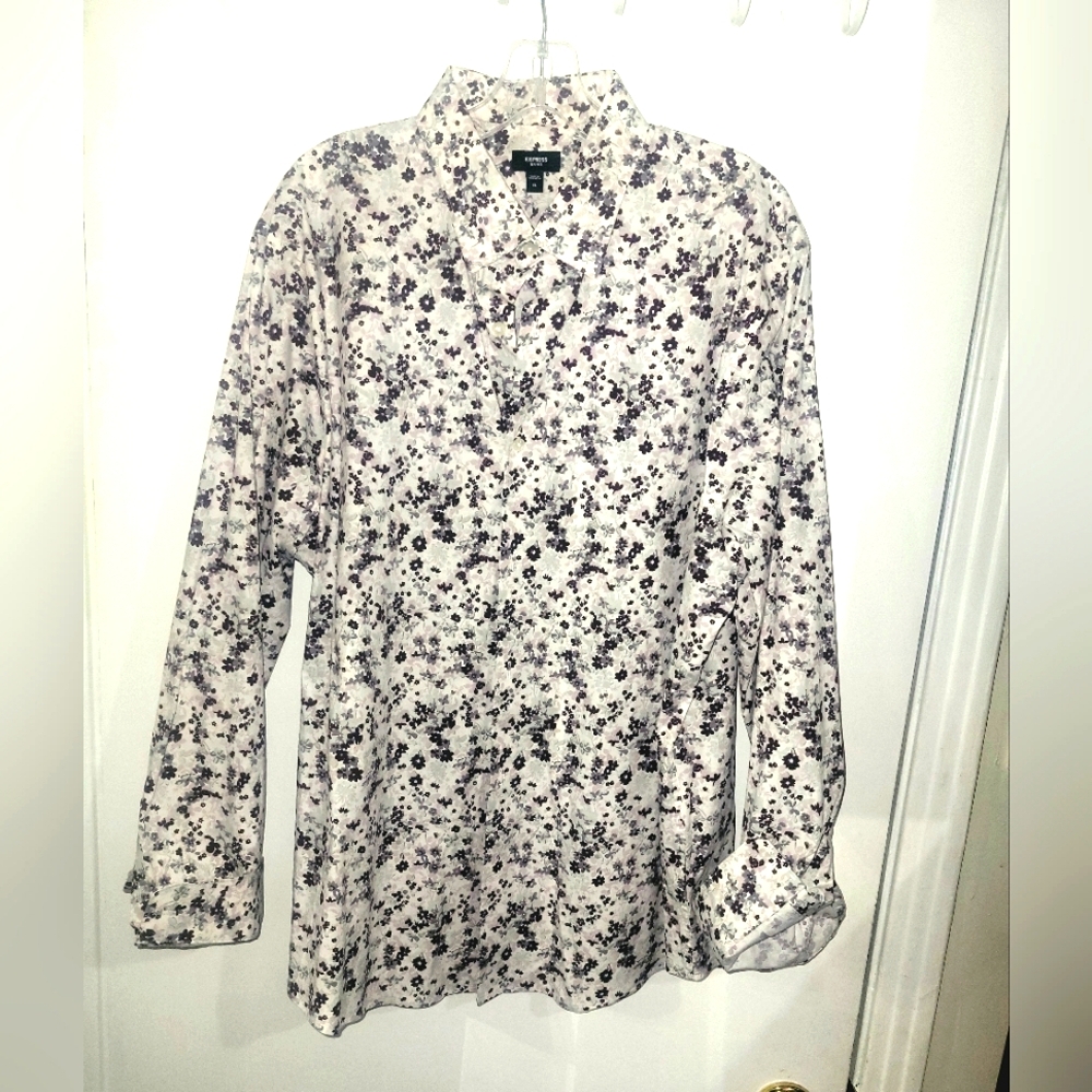 Men's Express Floral Slim Fit Shirt